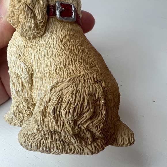 Stone Critters Cocker Pup with Bone SC-443 United Design 1992 3.5" Made in USA - Picture 7 of 9